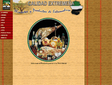 Tablet Screenshot of alimentosdeextremadura.com